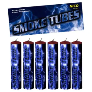 Nico Smoke Tubes blau, 6er Btl.
