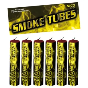 Nico Smoke Tubes gelb, 6er Btl.